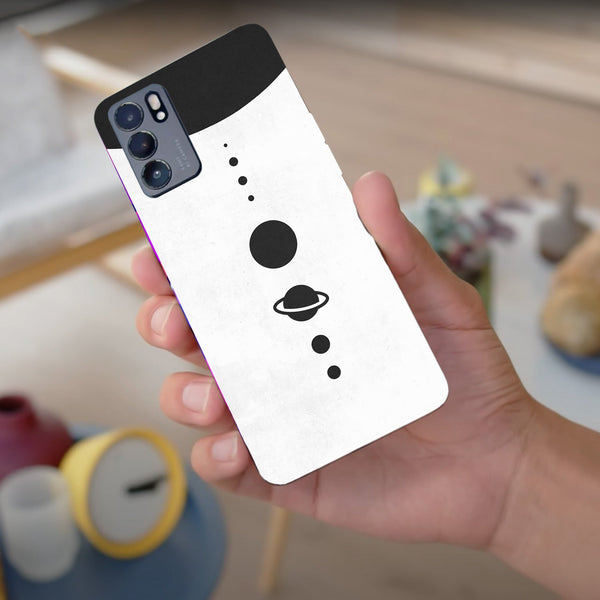 Husa compatibila cu Oppo Reno 5 4G model Aligned planets, Silicon, TPU, Viceversa