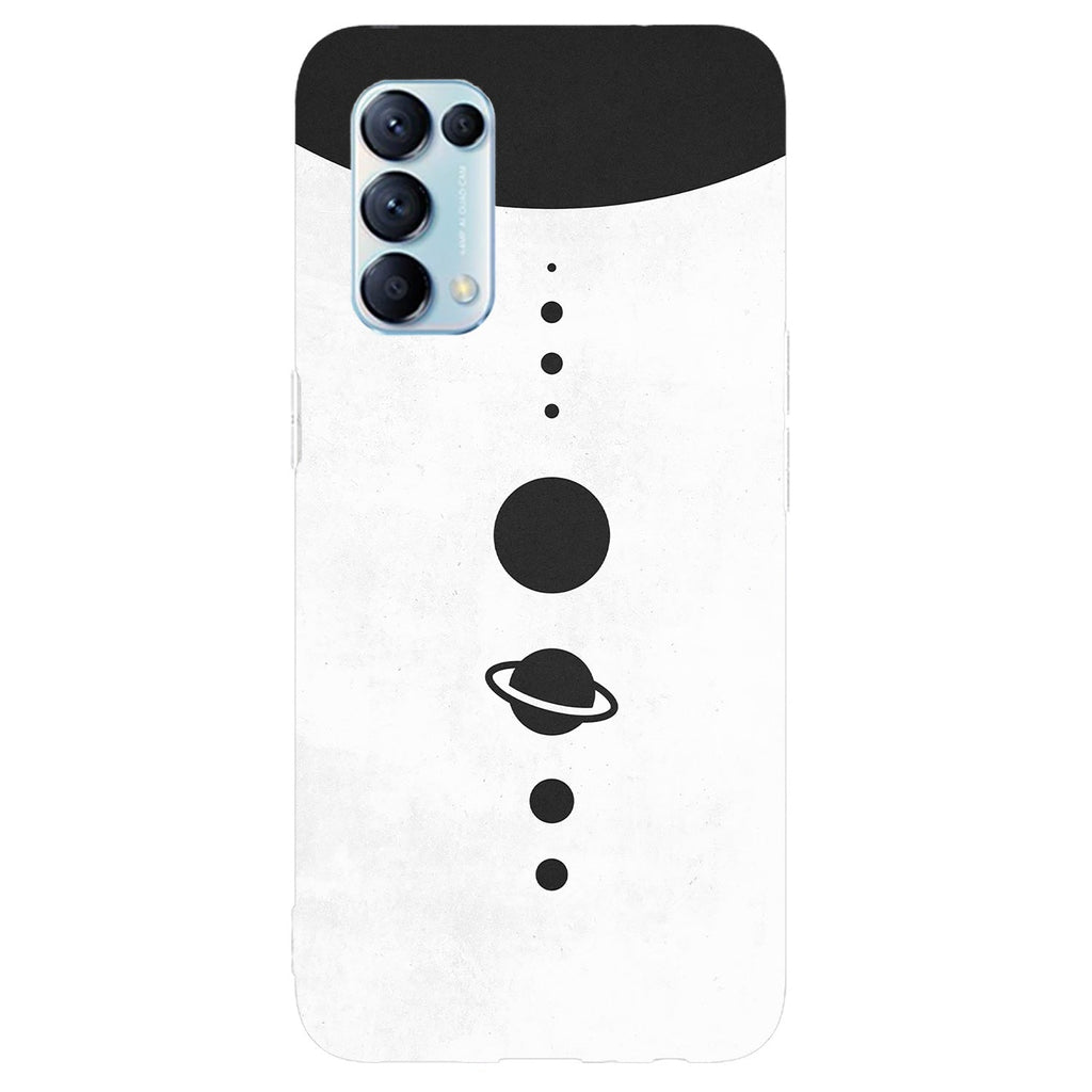 Husa compatibila cu Oppo Reno 5 4G model Aligned planets, Silicon, TPU, Viceversa