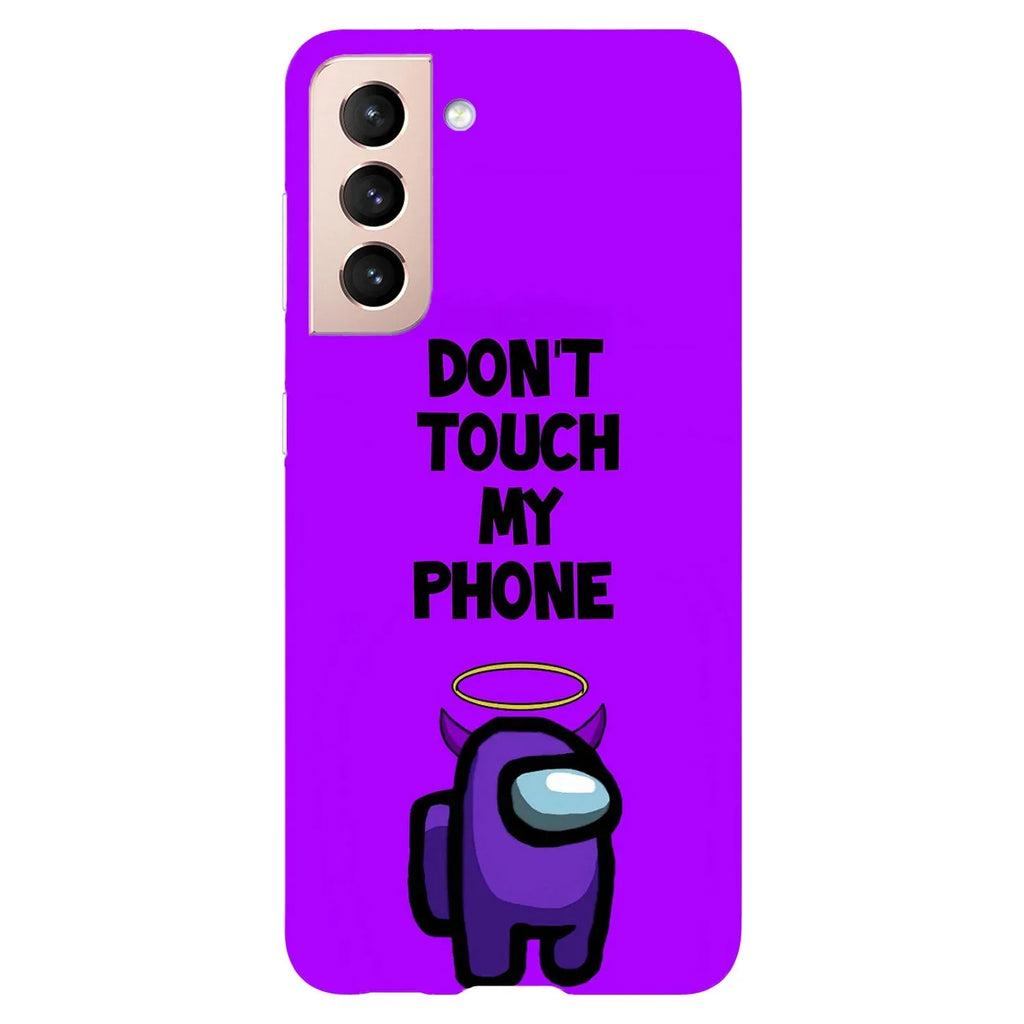 Husa Samsung Galaxy S21 Plus model Among Us Don’t Touch My Phone, Silicon, TPU, Viceversa - Viceversa