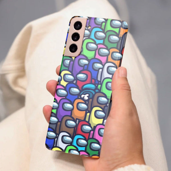 Husa Samsung Galaxy S21 FE model Among Us Red is sus, Silicon, TPU, Viceversa