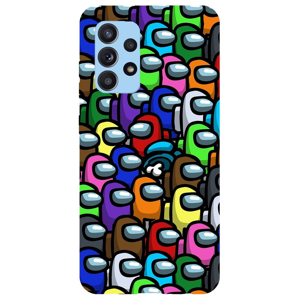 Husa compatibila cu Samsung Galaxy A73 5G model Among Us Red is sus, Silicon, TPU, Viceversa