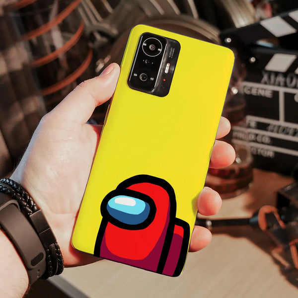 Husa compatibila cu Xiaomi Mi 11 Lite model Among us Red Impostor, Silicon, TPU, Viceversa