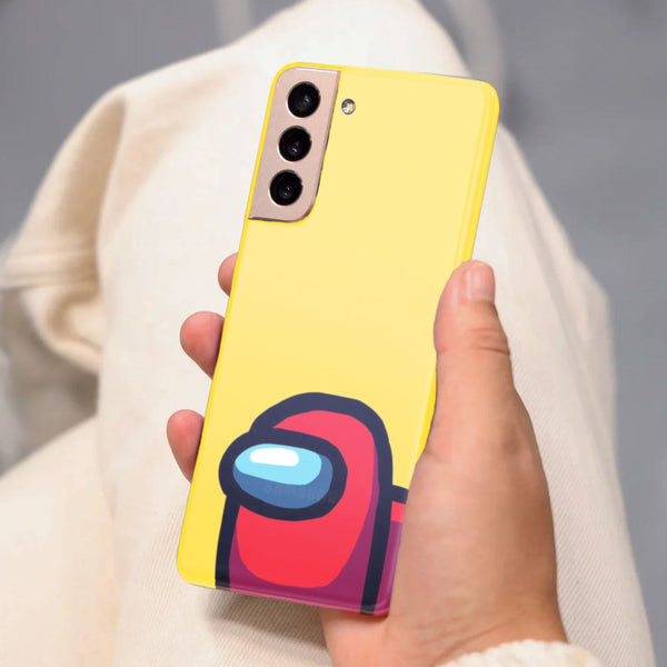 Husa Samsung Galaxy S21 FE model Among us Red Impostor, Silicon, TPU, Viceversa