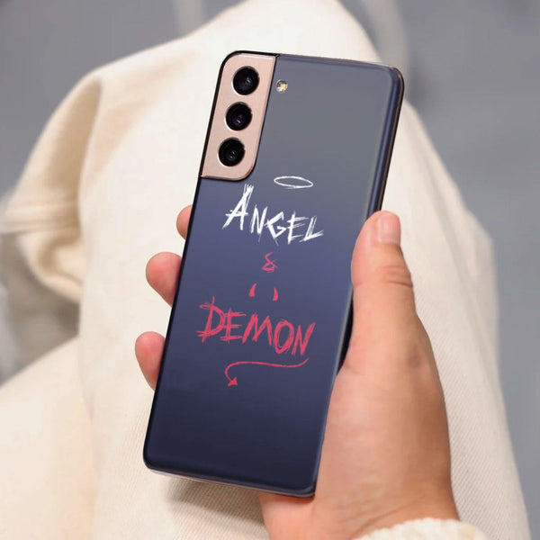 Husa compatibila cu Samsung Galaxy S21 FE model Angel & Demon, Silicon, TPU, Viceversa