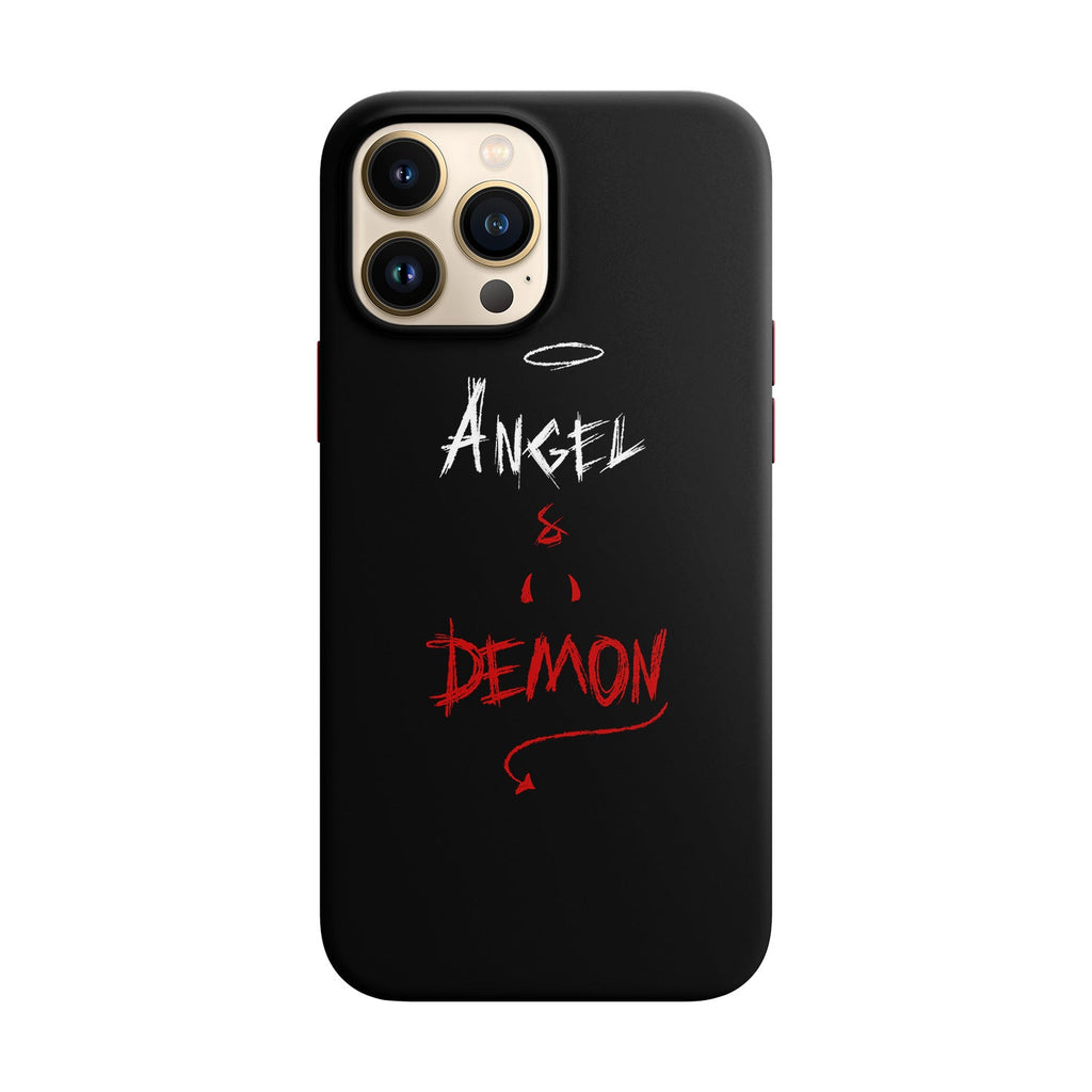 Husa compatibila cu Apple iPhone 11 model Angel & Demon,Silicon, Tpu, Viceversa
