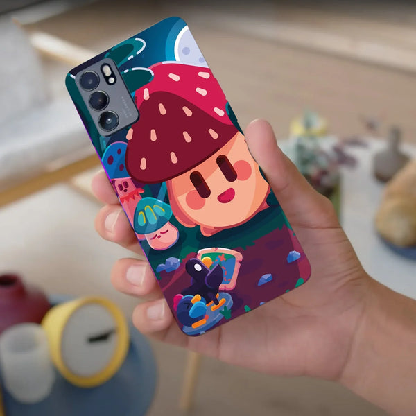 Husa compatibila cu Oppo Find X3 model Anime Mushroom, Silicon, TPU, Viceversa - Viceversa