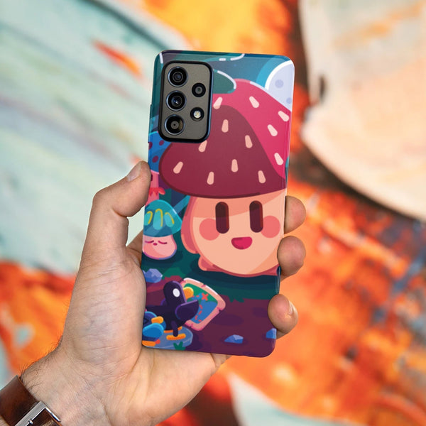 Husa compatibila cu Samsung Galaxy A73 5G model Anime Mushroom, Silicon, TPU, Viceversa