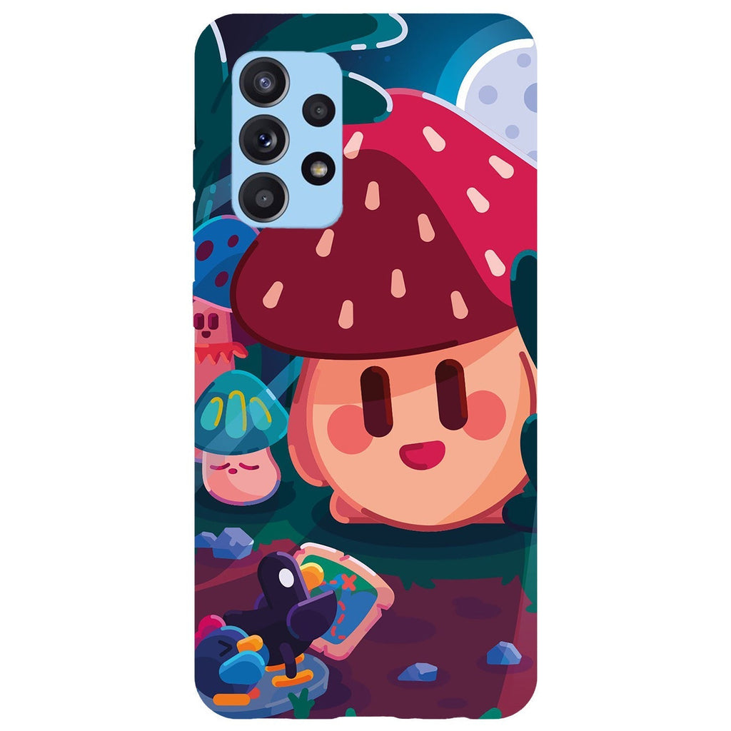 Husa compatibila cu Samsung Galaxy A73 5G model Anime Mushroom, Silicon, TPU, Viceversa