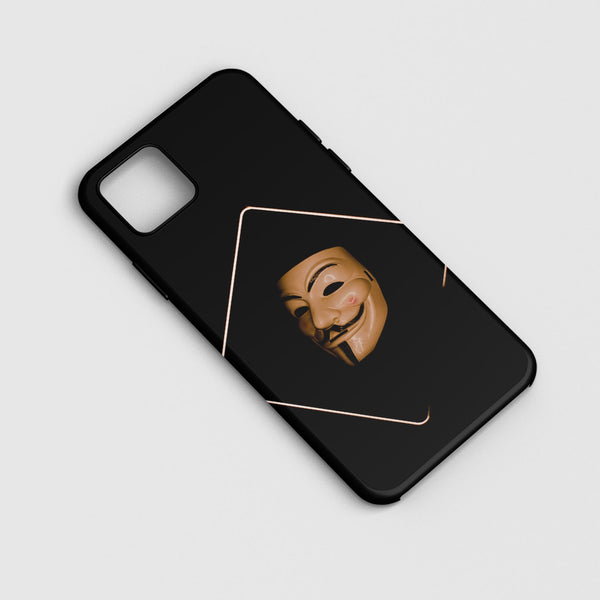 Husa compatibila cu Apple iPhone 12 Mini model Anonymus mask, Silicon, TPU, Viceversa