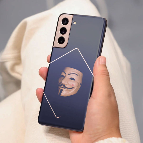 Husa compatibila cu Samsung Galaxy S21 FE model Anonymus mask, Silicon, TPU, Viceversa