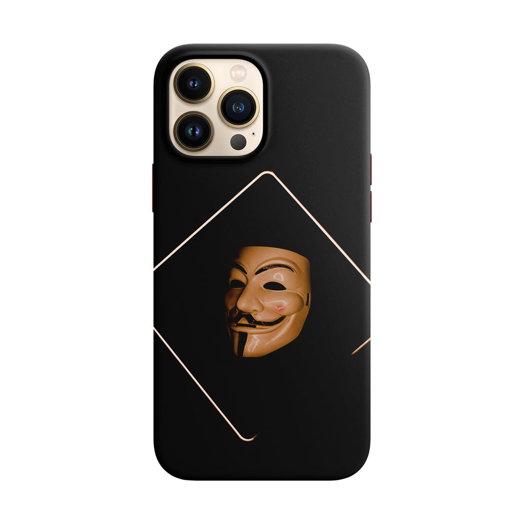 Husa compatibila cu Apple iPhone 12 Mini model Anonymus mask, Silicon, TPU, Viceversa