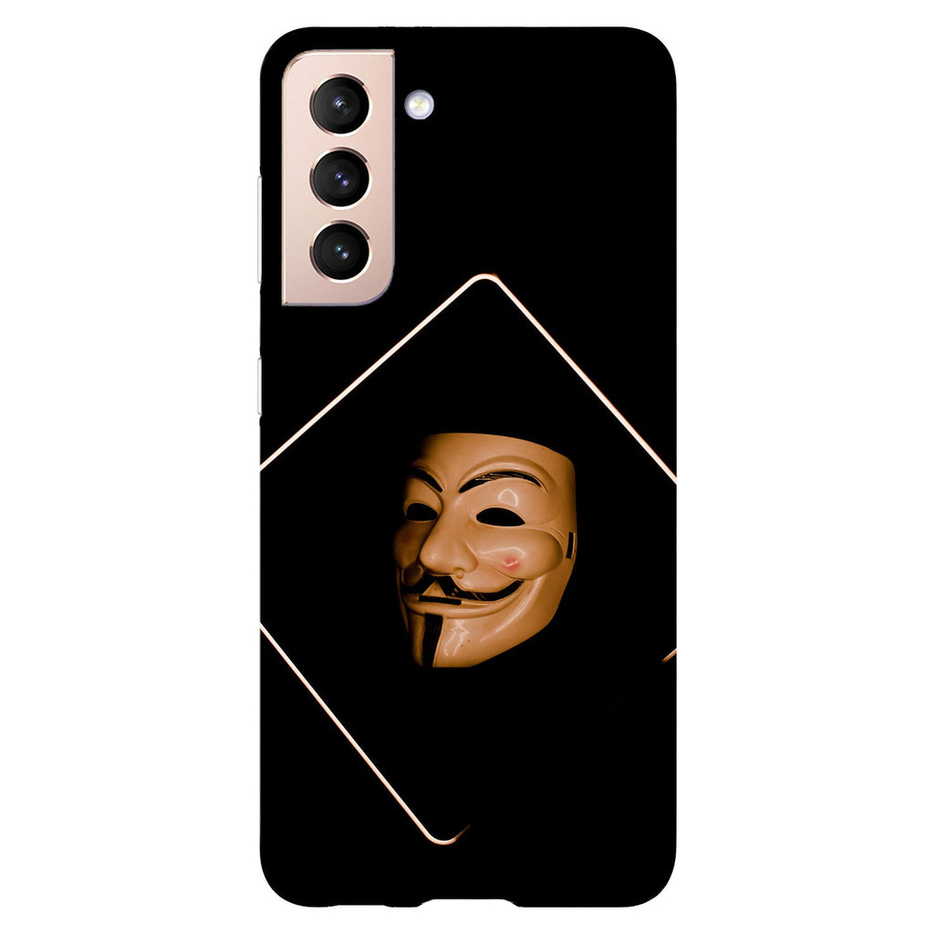Husa compatibila cu Samsung Galaxy S21 FE model Anonymus mask, Silicon, TPU, Viceversa