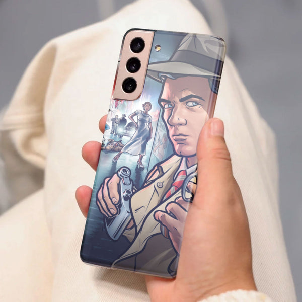 Husa compatibila cu Samsung Galaxy S21 FE model Archer Detective, Silicon, TPU, Viceversa