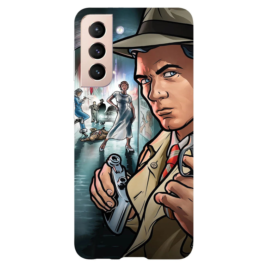 Husa compatibila cu Samsung Galaxy S21 Ultra model Archer Detective, Silicon, TPU, Viceversa - Viceversa