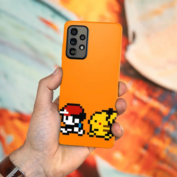 Husa compatibila cu Samsung Galaxy A52 5G model Ash and Pikachiu Pokemon, Silicon, TPU, Viceversa - Viceversa
