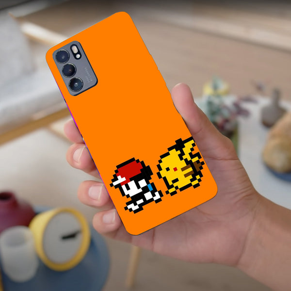 Husa compatibila cu Oppo Reno 5 4G model Ash and Pikachiu Pokemon, Silicon, TPU, Viceversa