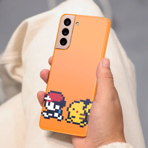 Husa Samsung Galaxy S21 FE model Ash and Pikachiu Pokemon , Silicon, TPU, Viceversa