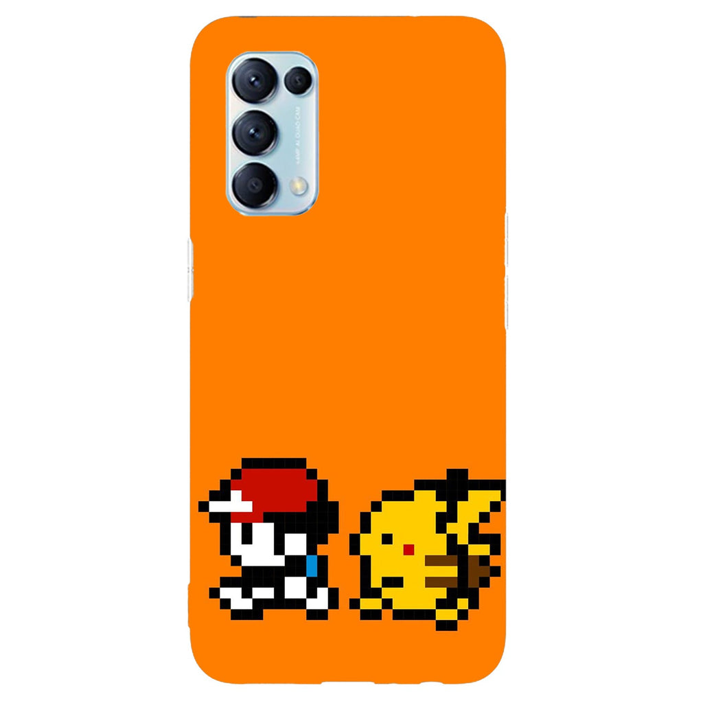 Husa compatibila cu Oppo Reno 5 4G model Ash and Pikachiu Pokemon, Silicon, TPU, Viceversa
