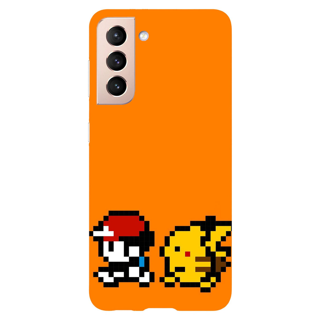 Husa Samsung Galaxy S21 FE model Ash and Pikachiu Pokemon , Silicon, TPU, Viceversa
