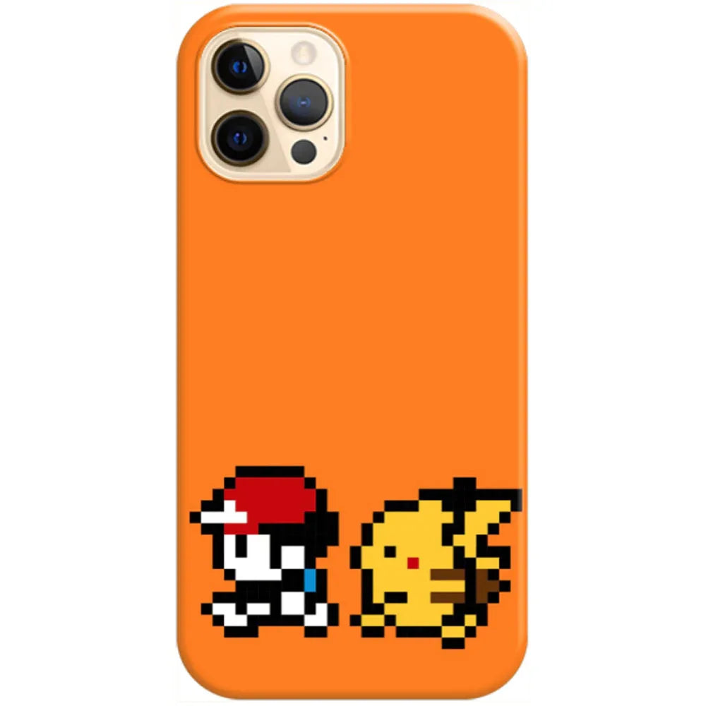 Husa compatibila cu Apple iPhone 14 Pro model Ash and Pikachiu Pokemon, Silicon, TPU, Viceversa - Viceversa