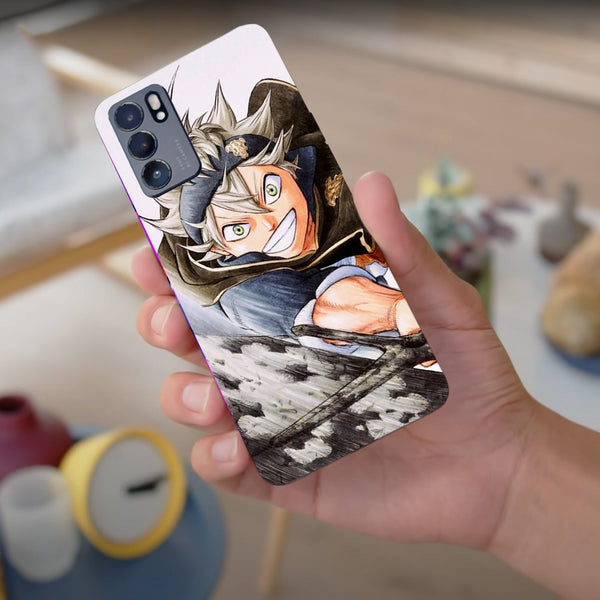 Husa compatibila cu Oppo Reno 5 4G model Asta Black Clover, Silicon, TPU, Viceversa