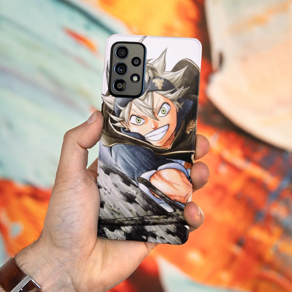 Husa compatibila cu Samsung Galaxy A73 5G model Asta Black Clover, Silicon, TPU, Viceversa