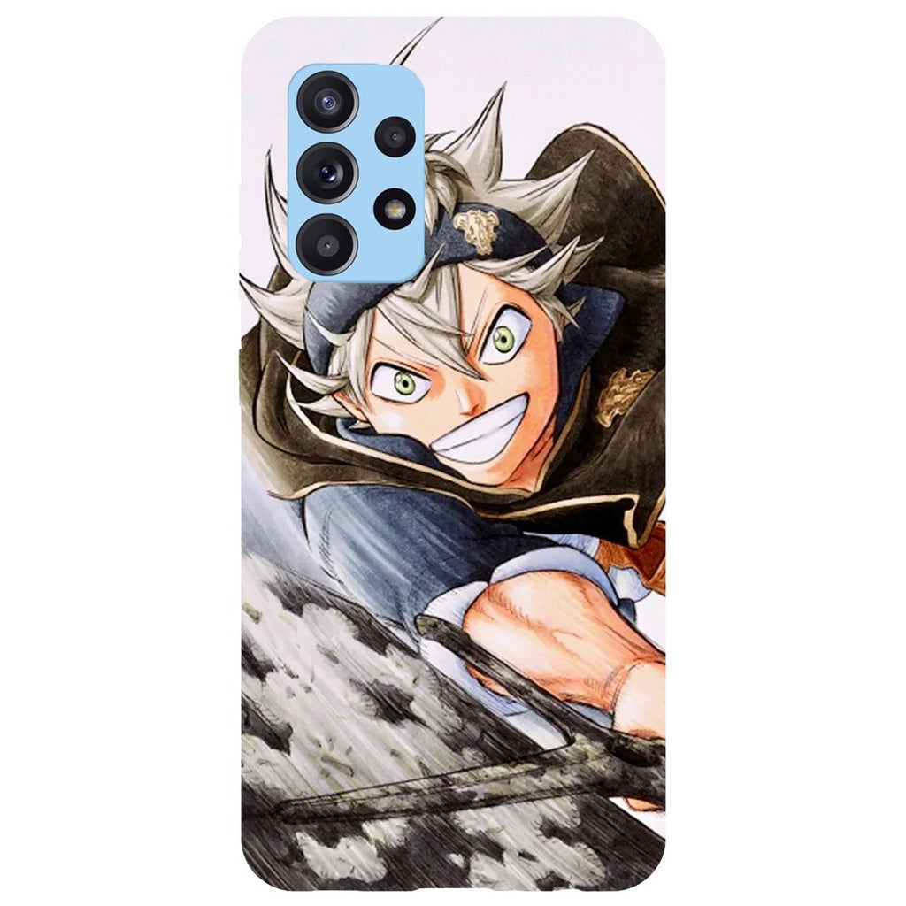 Husa compatibila cu Samsung Galaxy A73 5G model Asta Black Clover, Silicon, TPU, Viceversa