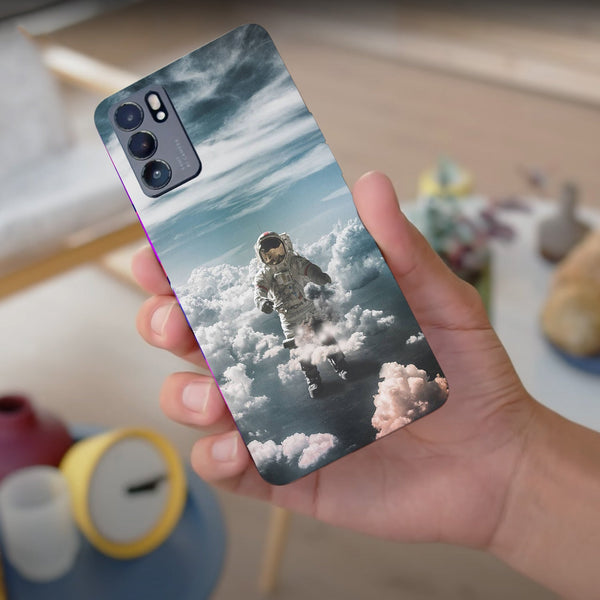 Husa compatibila cu Oppo Reno 5 4G model Astronaut, Silicon, TPU, Viceversa