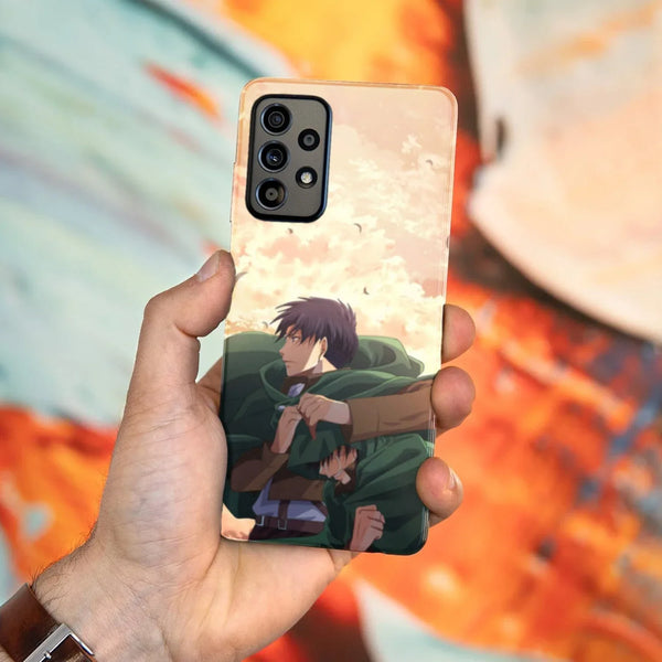 Husa compatibila cu Samsung Galaxy A22 4G model Attack on Titan, Silicon, TPU, Viceversa - Viceversa