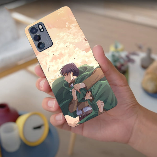 Husa compatibila cu Oppo Reno 5 4G model Attack on Titan, Silicon, TPU, Viceversa