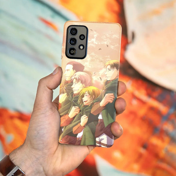 Husa compatibila cu Samsung Galaxy A22 4G model Attack on Titan Squad, Silicon, TPU, Viceversa - Viceversa