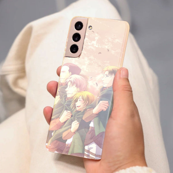 Husa Samsung Galaxy S21 FE model Attack on Titan Squad, Silicon, TPU, Viceversa
