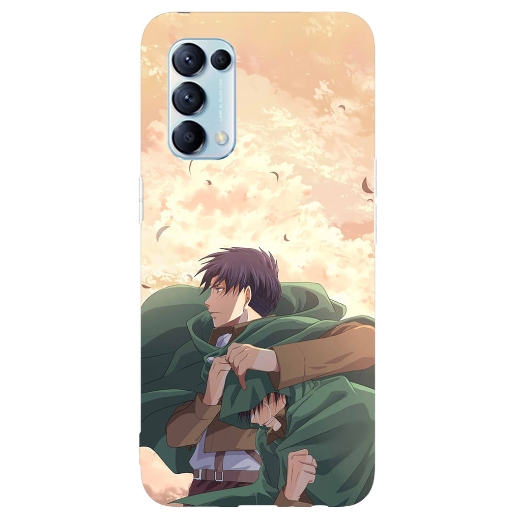Husa compatibila cu Oppo Reno 5 4G model Attack on Titan, Silicon, TPU, Viceversa