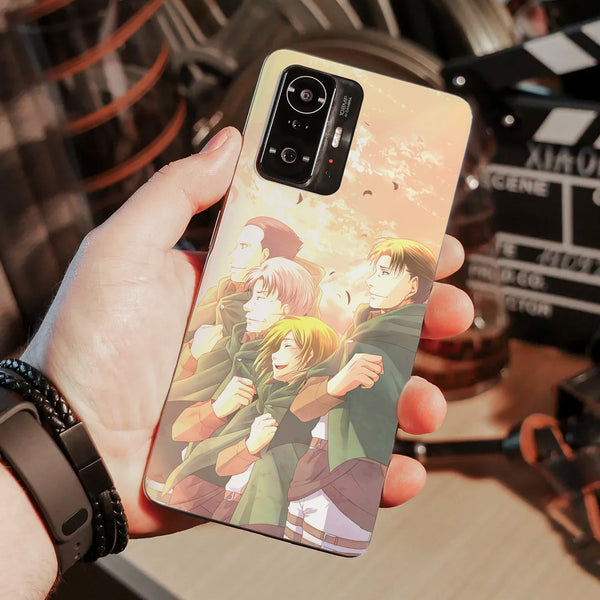 Husa compatibila cu Xiaomi Mi 11 Lite model Attack on Titan Squad, Silicon, TPU, Viceversa