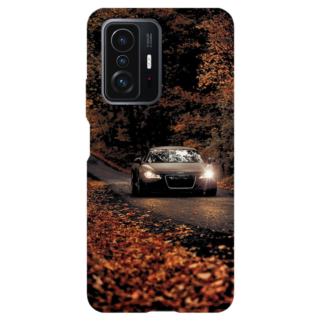 Husa compatibila cu Xiaomi Mi 11 Lite model Audi in Autumn road, Silicon, TPU, Viceversa