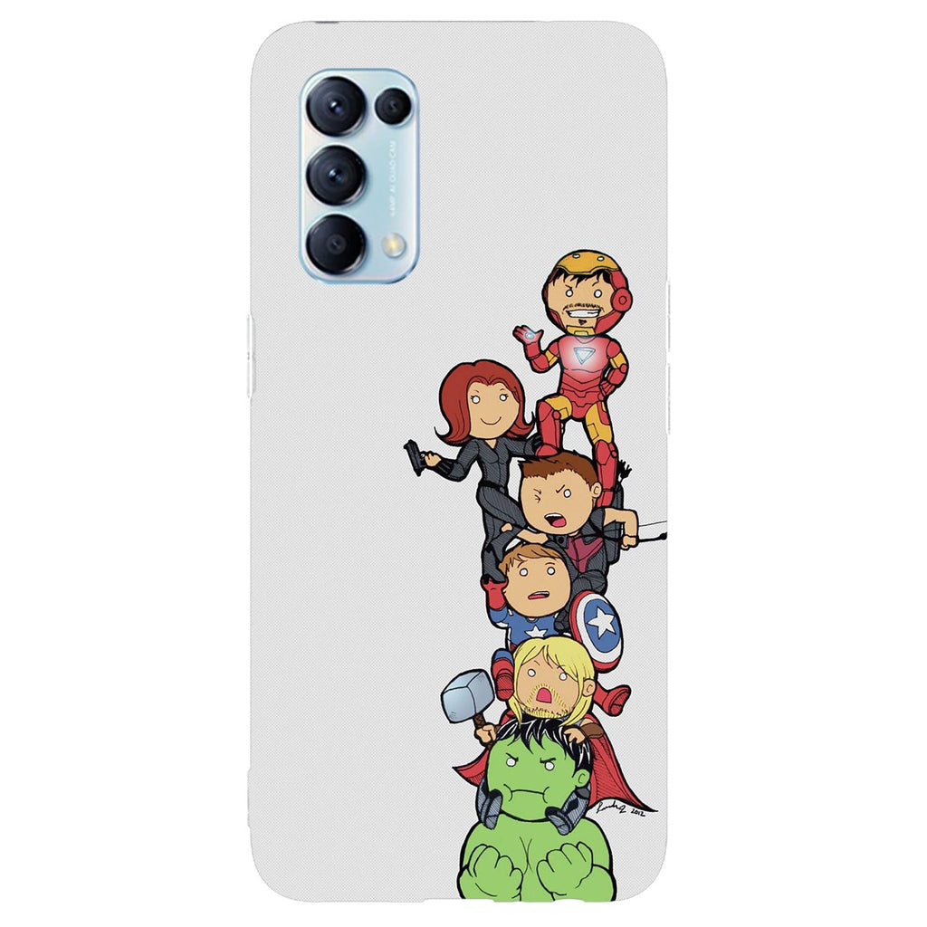 Husa compatibila cu Oppo Reno 5 4G model Avengers Assemble, Silicon, TPU, Viceversa