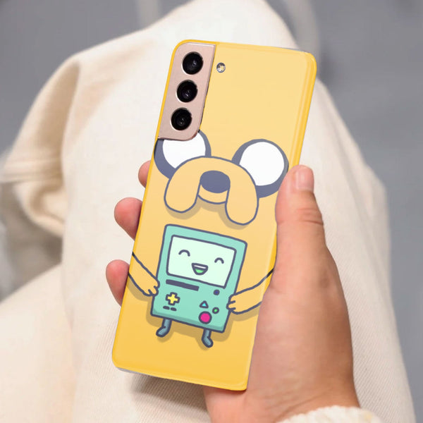 Husa compatibila cu Samsung Galaxy S21 FE model BMO Adventure time, Silicon, TPU, Viceversa