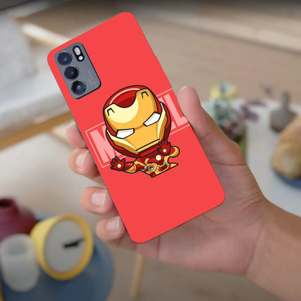 Husa compatibila cu Oppo Find X3 model Baby Iron Man, Silicon, TPU, Viceversa - Viceversa