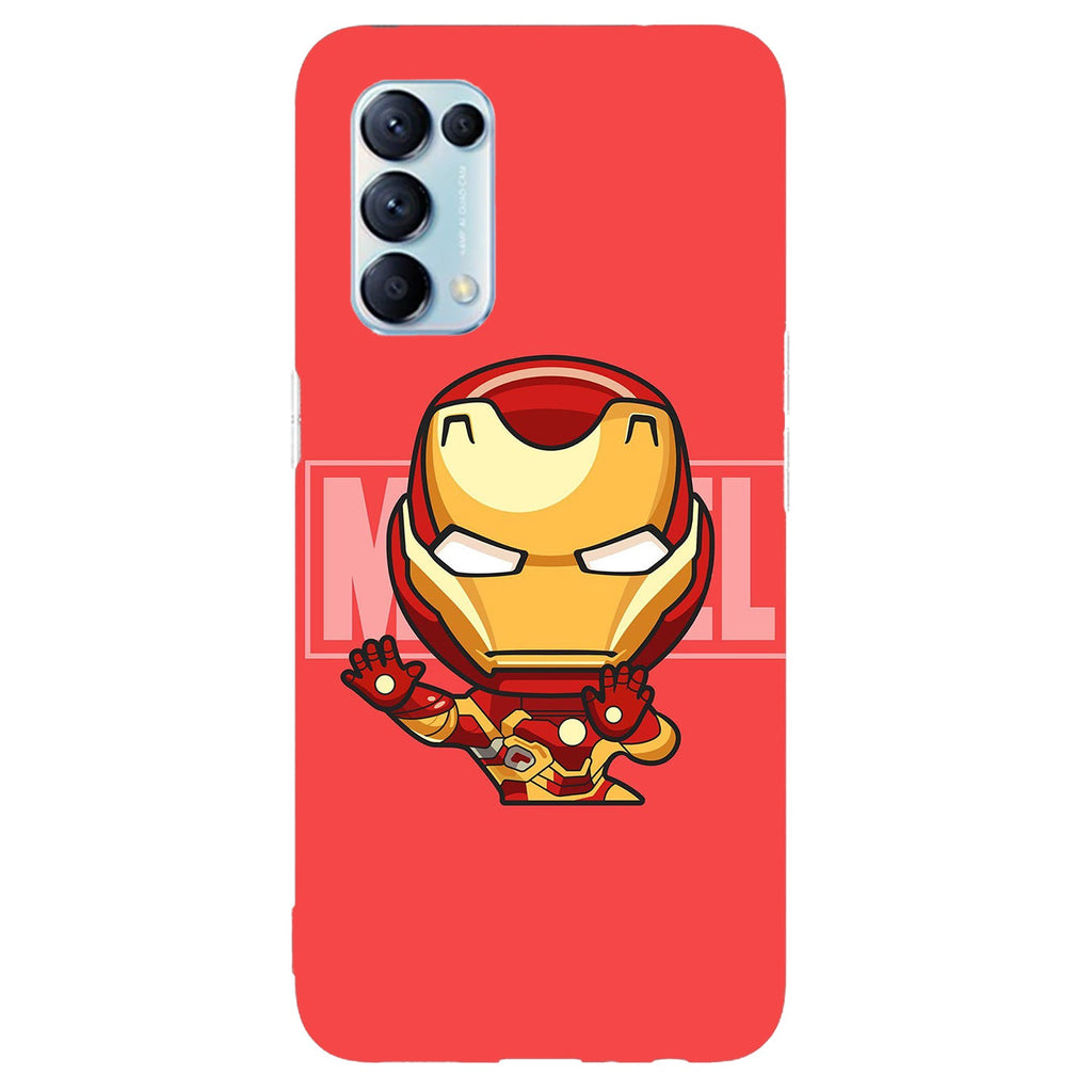 Husa compatibila cu Oppo Reno 5 4G model Baby Iron Man, Silicon, TPU, Viceversa