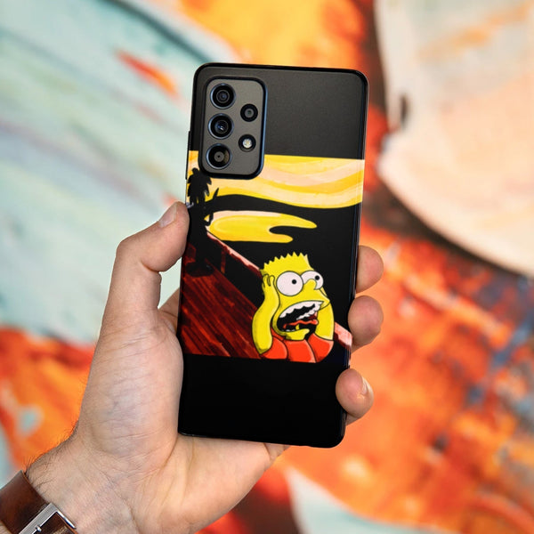 Husa compatibila cu Samsung Galaxy A73 5G model Bart Simson, Silicon, TPU, Viceversa