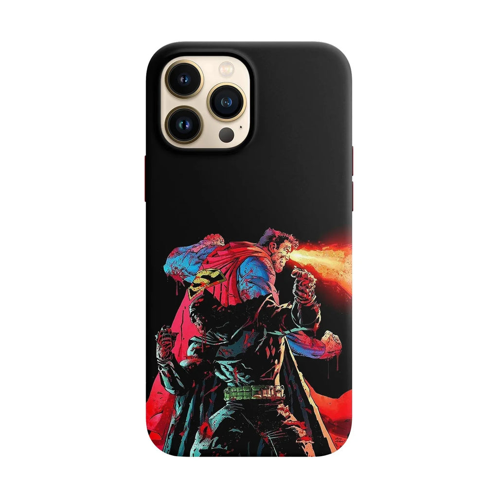 Husa compatibila cu Apple iPhone 11 Pro Max model Batman & Superman, Silicon, TPU, Viceversa - Viceversa
