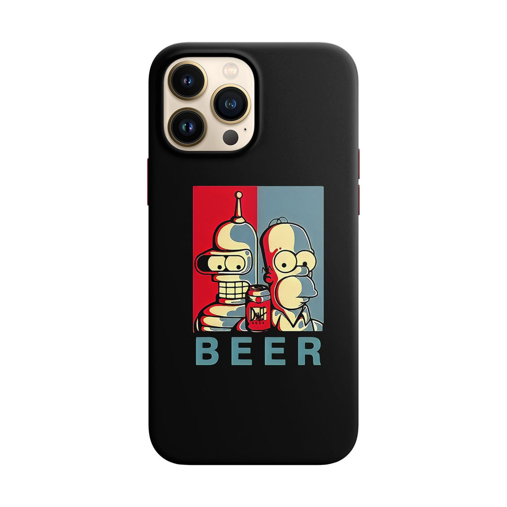 Husa compatibila cu Apple iPhone 12 Mini model Beer Brothers,Silicon, Tpu, Viceversa