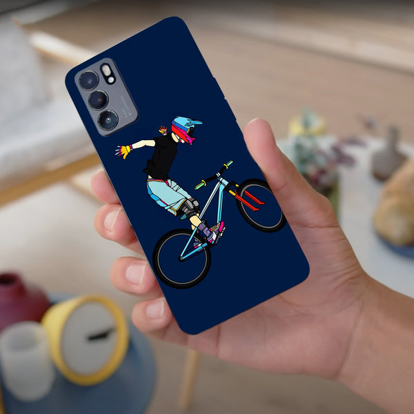 Husa compatibila cu Oppo Reno 5 4G model Bikemania, Silicon, TPU, Viceversa