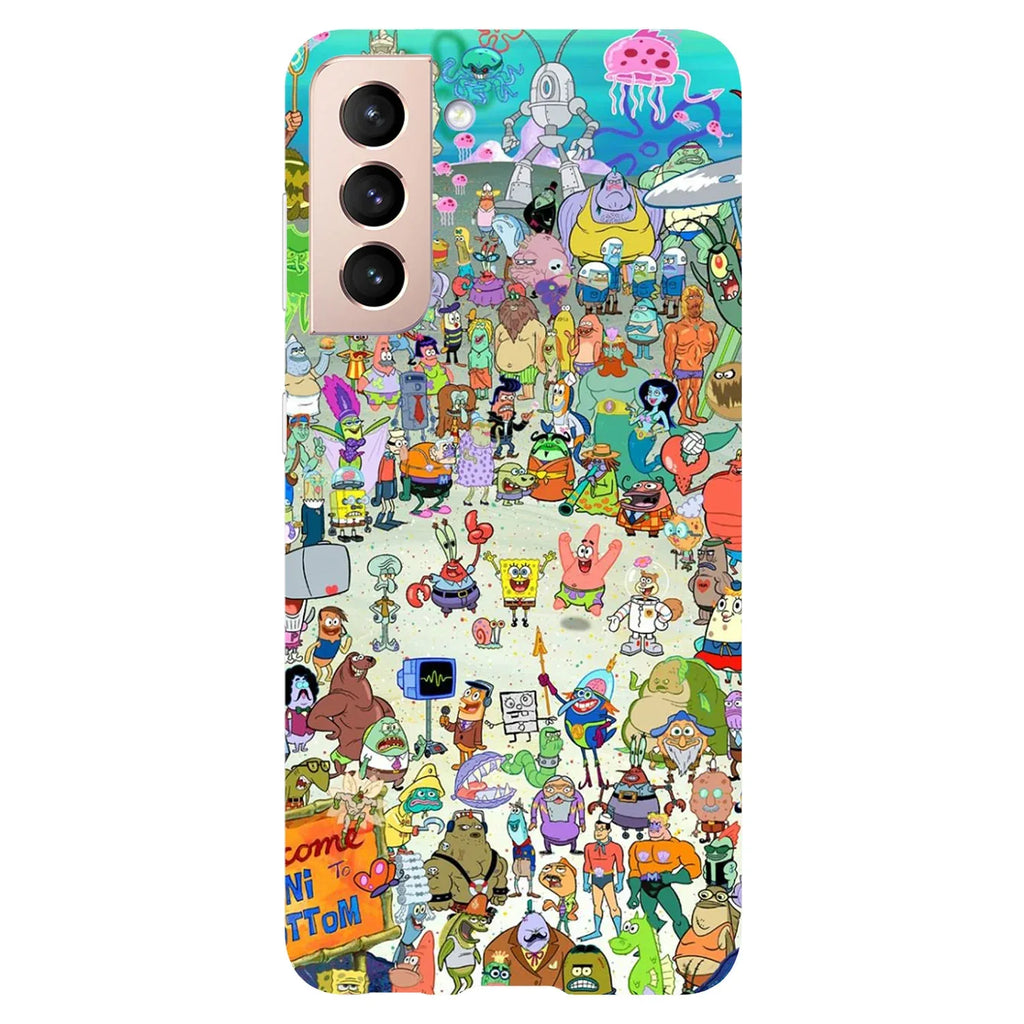 Husa compatibila cu Samsung Galaxy S22 model Bikini Bottom Spongebob, Silicon, TPU, Viceversa - Viceversa