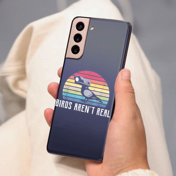 Husa compatibila cu Samsung Galaxy S21 FE model Birds arent real, Silicon, TPU, Viceversa