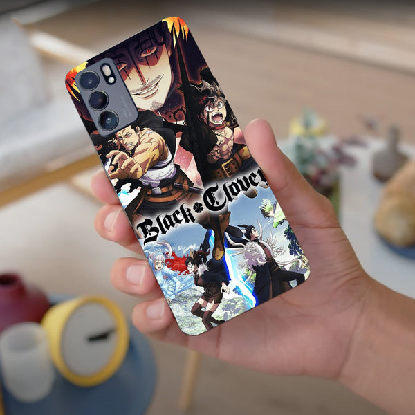 Husa compatibila cu Oppo Reno 5 4G model Black Clover, Silicon, TPU, Viceversa