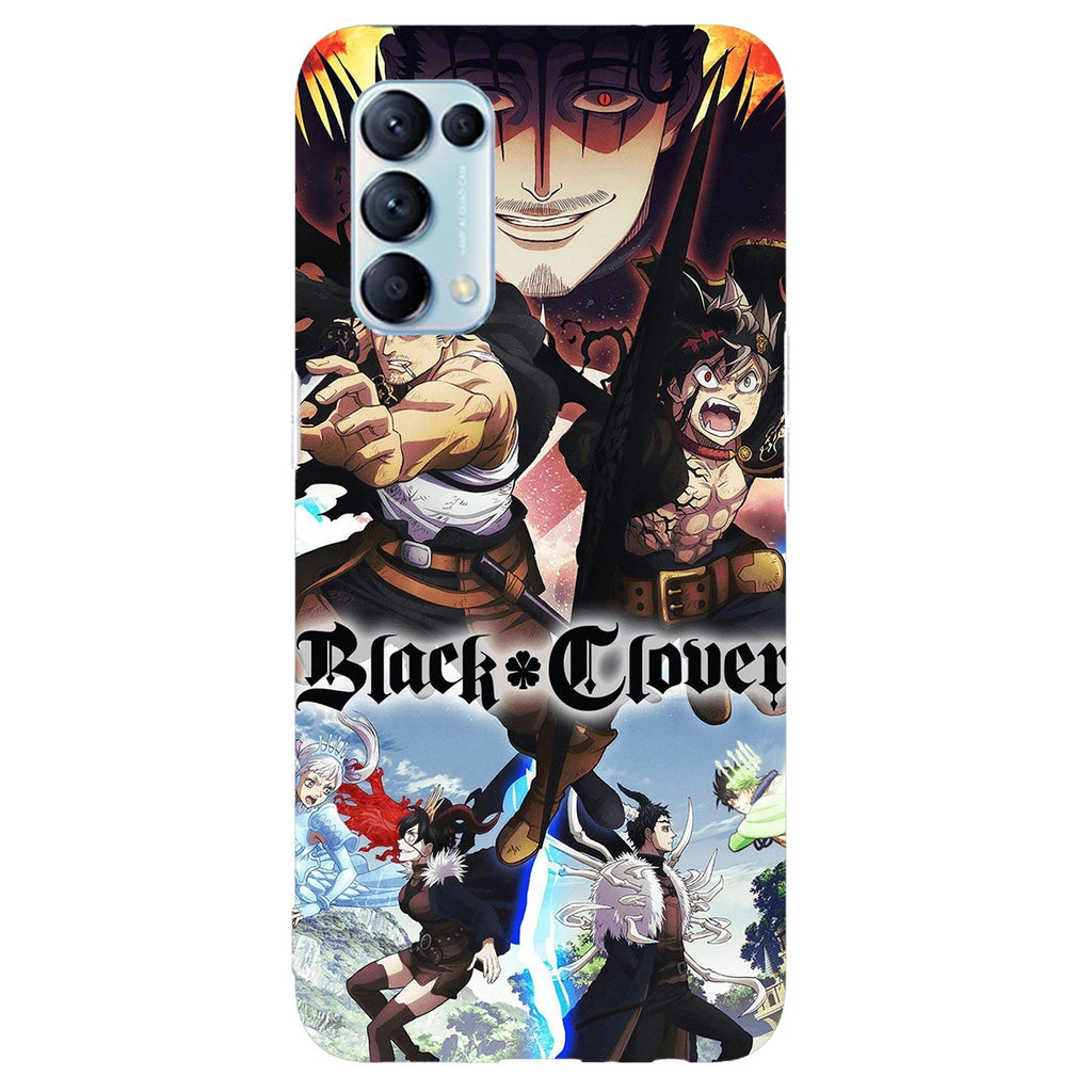 Husa compatibila cu Oppo Reno 5 4G model Black Clover, Silicon, TPU, Viceversa
