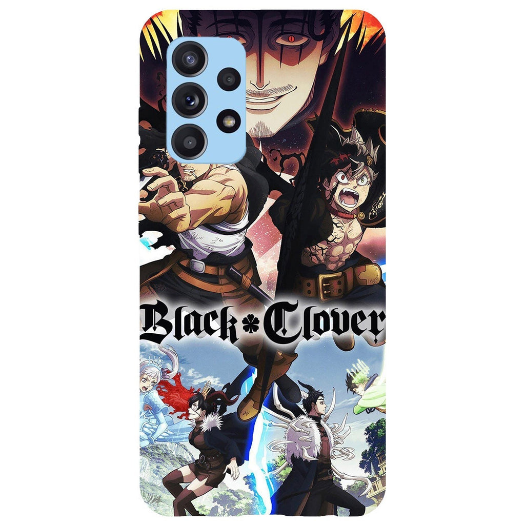 Husa compatibila cu Samsung Galaxy A73 5G model Black Clover, Silicon, TPU, Viceversa