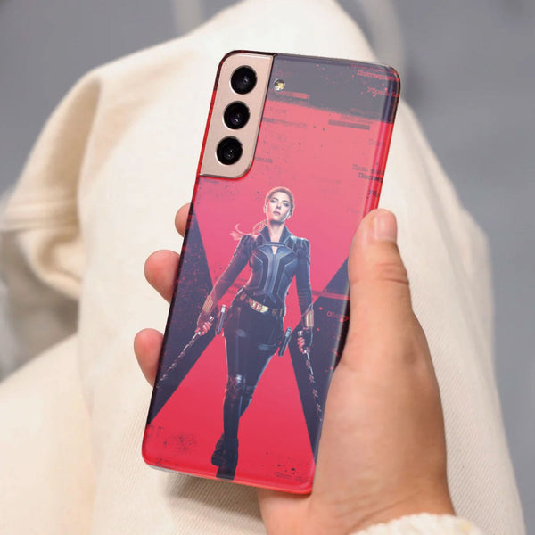 Husa compatibila cu Samsung Galaxy S21 FE model Black Widow, Silicon, TPU, Viceversa