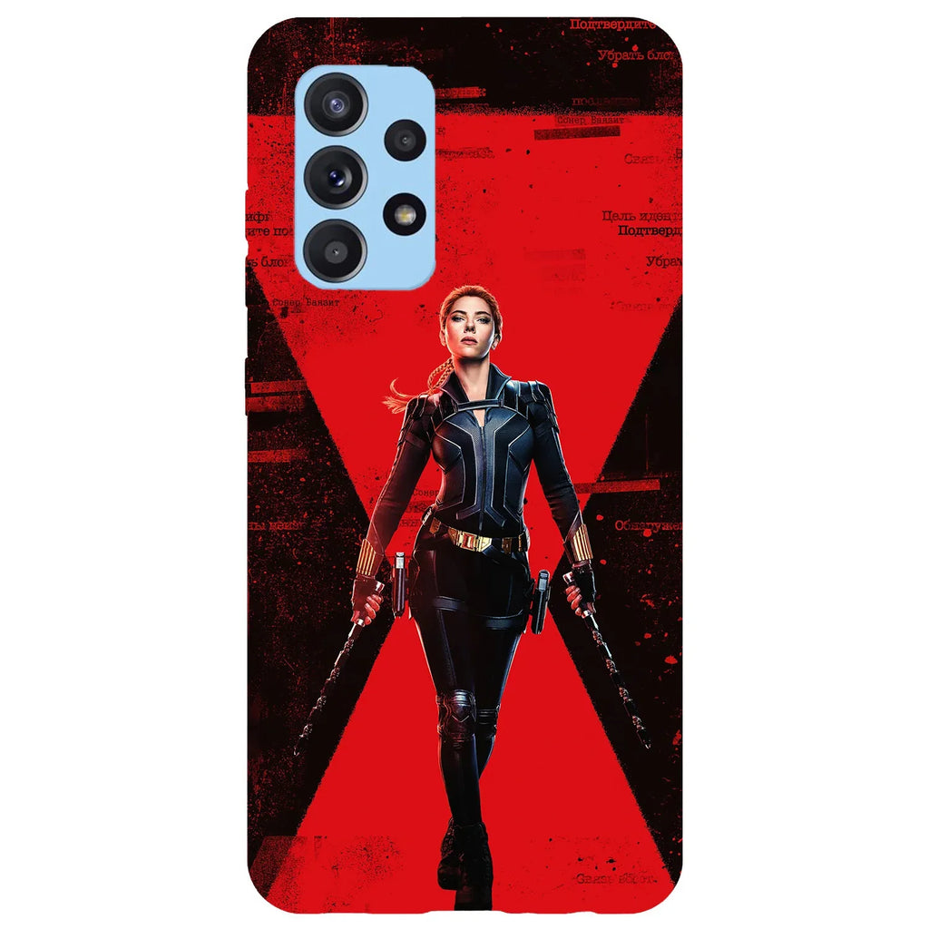 Husa compatibila cu Samsung Galaxy A53 5G model Black Widow, Silicon, TPU, Viceversa - Viceversa